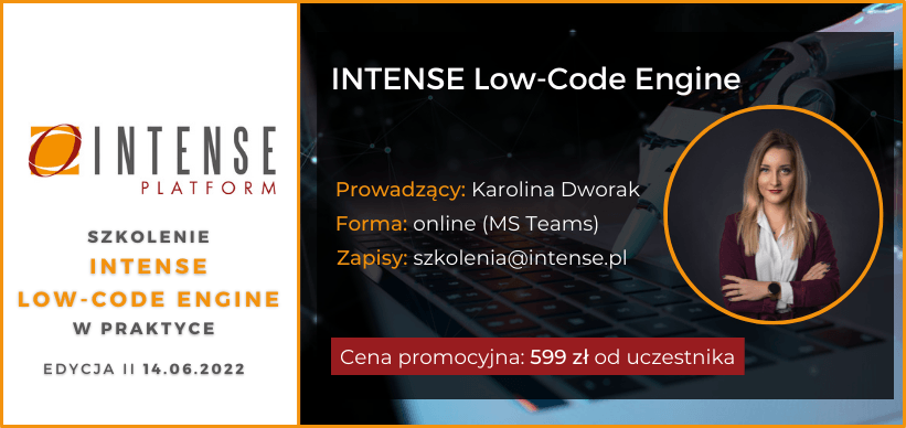 Druga edycja szkolenia INTENSE Low-Code Engine